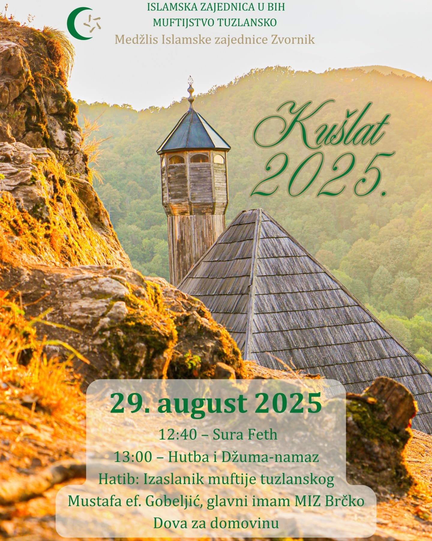Kušlat 2025 - Tradicionalna džuma na Kušlatu posljednjeg petka u augustu